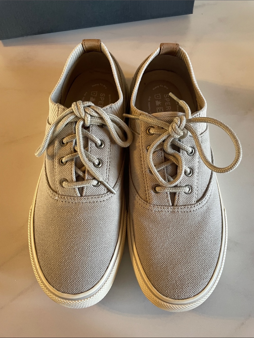 Sperry Striper II Knit Grey Size 8.5